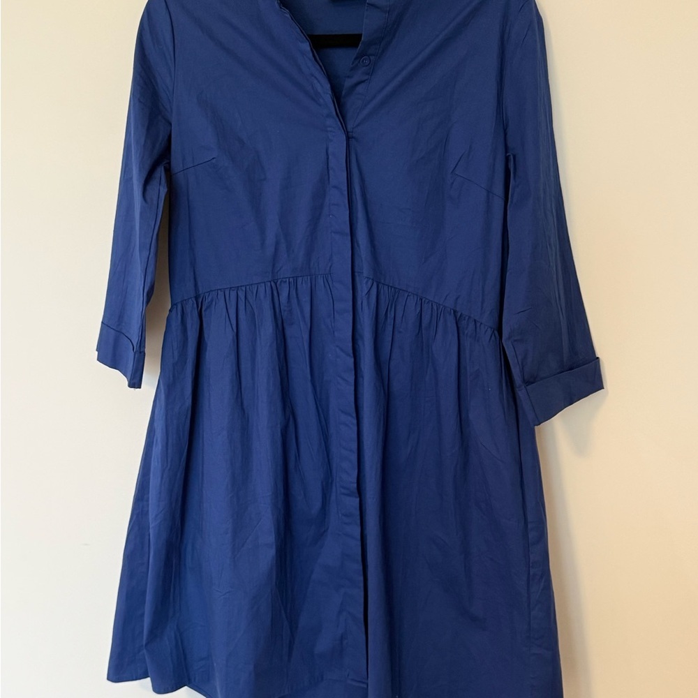Tuckernuck Women's Cotton Poplin Royal Shirt Dress | Size Medium